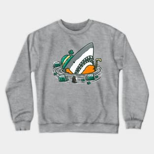 St Patrick's Day Shark Crewneck Sweatshirt